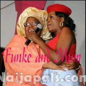 Actress Funke Akindele and Mum