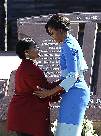 Michelle Obama showing love and support