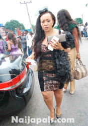 Guest at Mercy Johnson's wedding