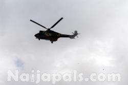 Airforce helicopter hovering over the scene of the crash.jpg