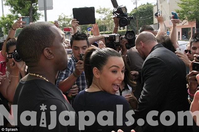 Kim Kardashian & Kanye West At DASH Store Opening 7