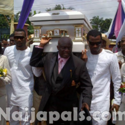 Peter and Paul With Their Mum's Coffin. RIP