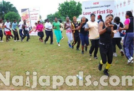 Malta Guiness Low Sugar Workout storms Abuja 2