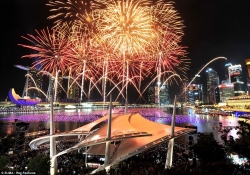 Fireworks light up the sky over the Marina Bay in Singapore.jpg