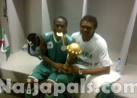 Victo Moses and Kanu Nwankwo