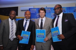 L-R Obabiyi Fagade, Brand Manager Star, Edem Vindah, Corporate media-Public relations Manager, Walte
