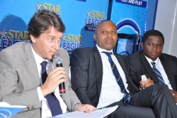 L-R Mr. Walter Drenth, Marketing Director NB, Edem Vindah, corporate media-public relations Manager 