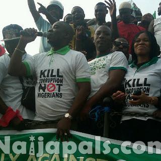 Nigeria Celebrity Fuel Subsidy Protest (3)