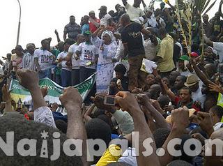 Nigeria Celebrity Fuel Subsidy Protest (12)