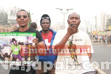 Nigeria Celebrity Fuel Subsidy Protest (14)