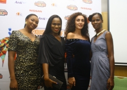 Project Director, Exquisite Face Pageant, Ethel Okosun, OAP Yvonne Ekwere, Miss Russia, Meri Asatian