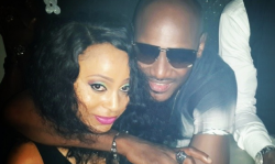 Comedian AY's wife Mabel Makun & 2Face.png