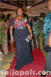 A radiant-looking Emem Isong looking Royal in navy blue