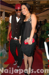 Monalisa Chinda with Paul of PSquare
