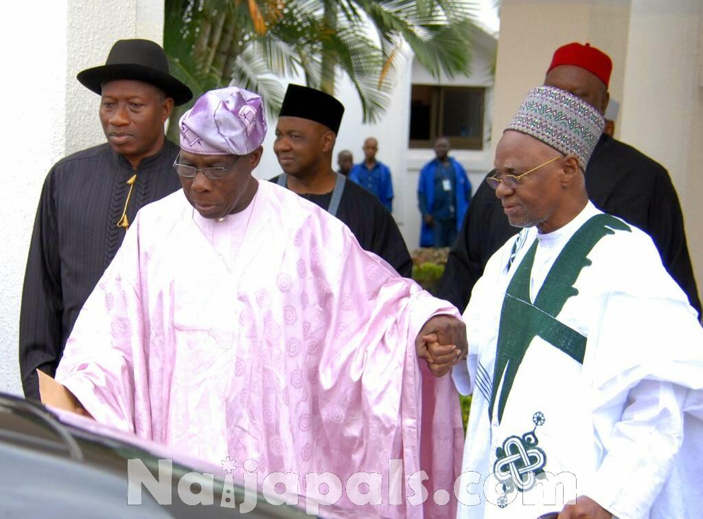 Obasanjo and President Jonathan 1