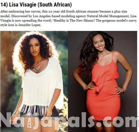14) Lisa Visagie (South African)