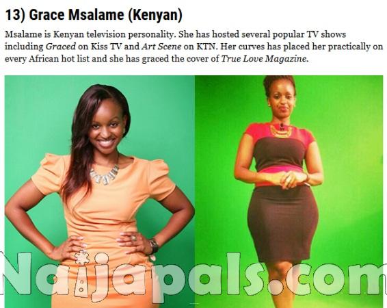 13) Grace Msalame (Kenyan)