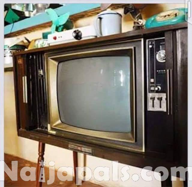 black and white TV